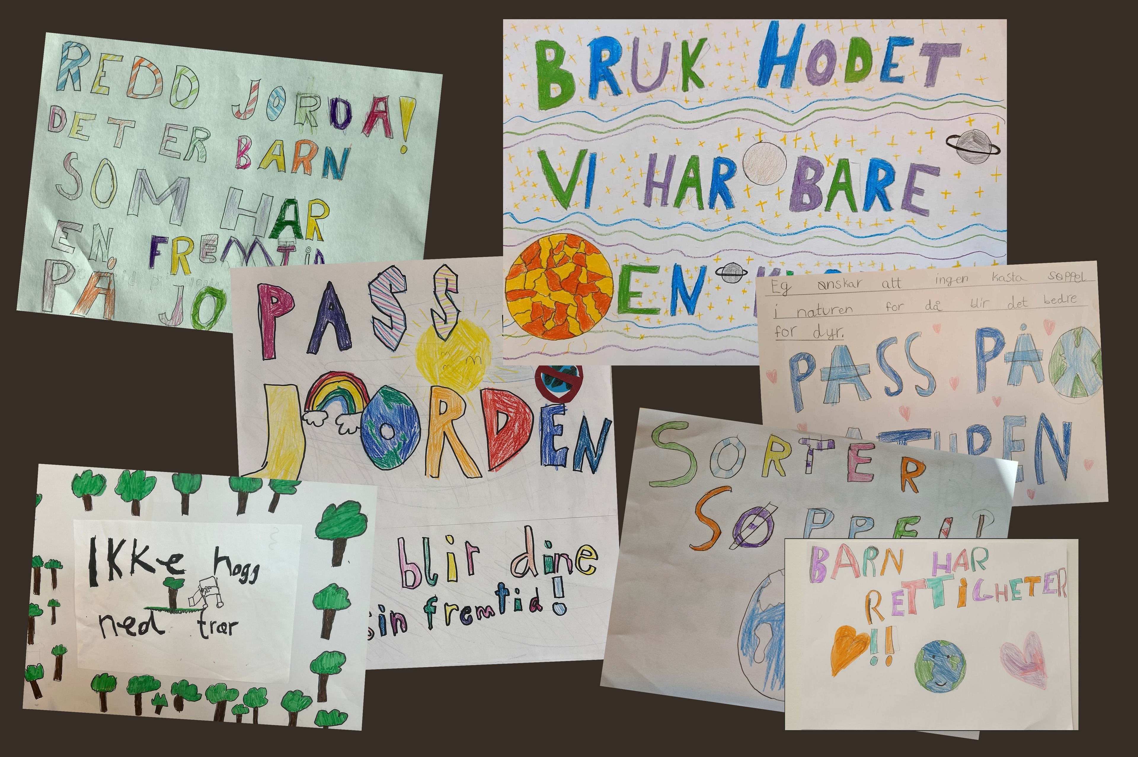 Plakater laget av miljøagenter