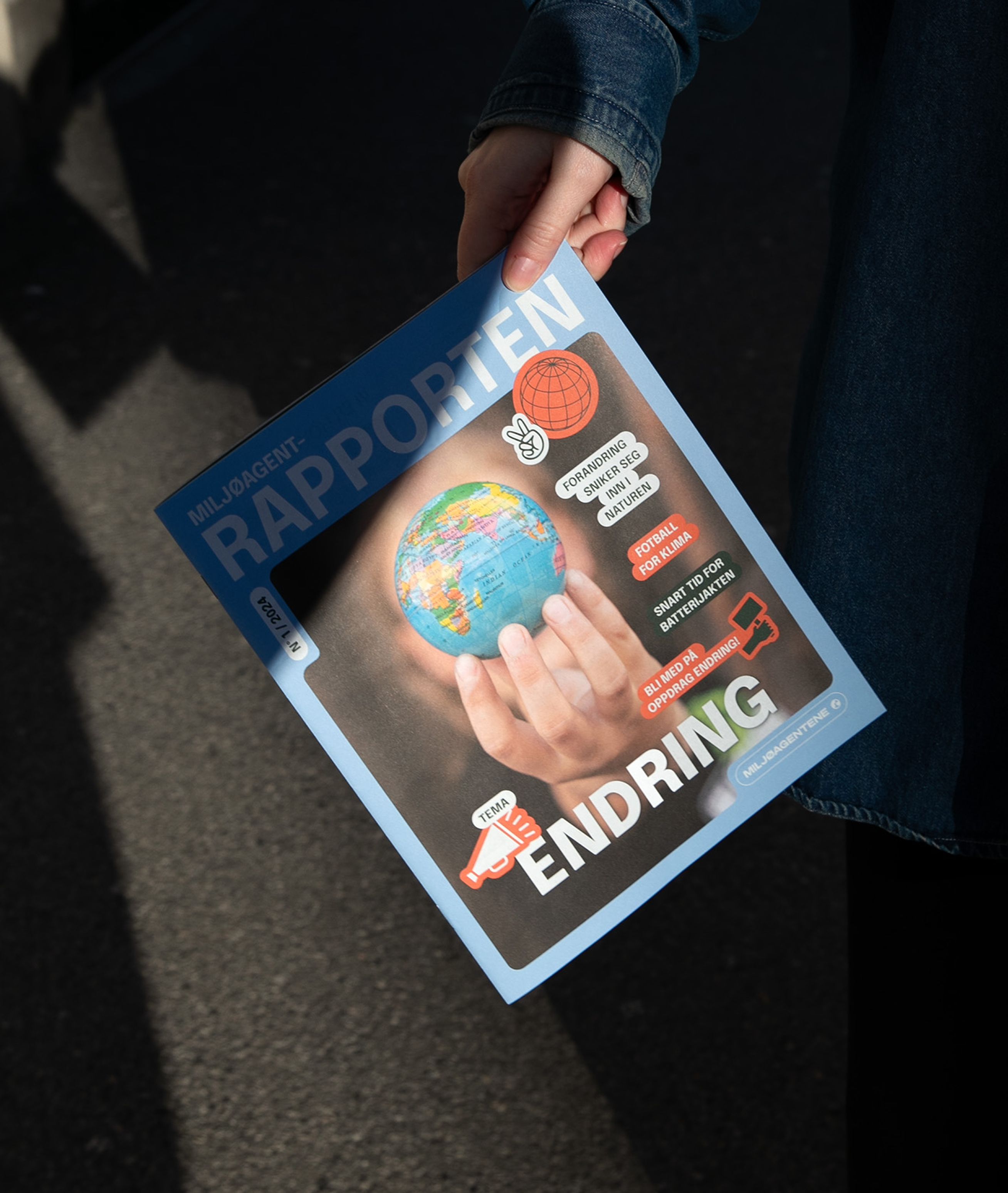 Forsiden på medlemsblad